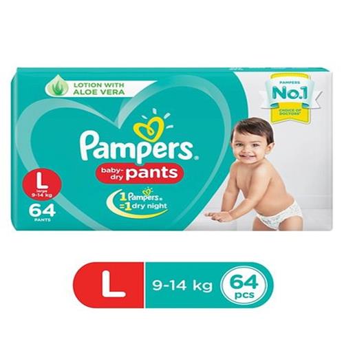 PAMPERS PANTS L (9-14 kg) 64 PANTS